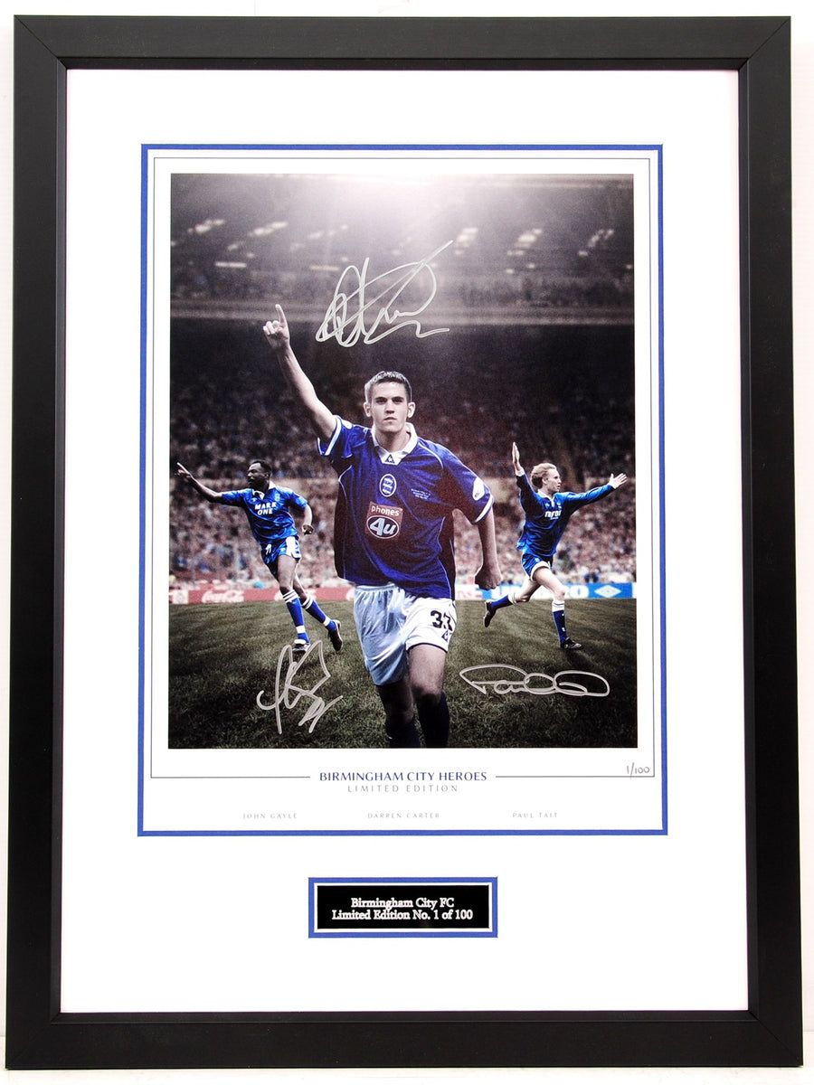 Birmingham City "Heroes" Frame 100 only Central Sports Memorabilia