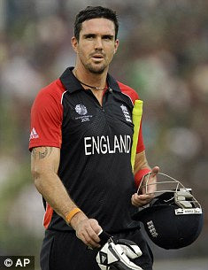 Kevin Pietersen Match Worn Signed England Shirt World Cup 2011