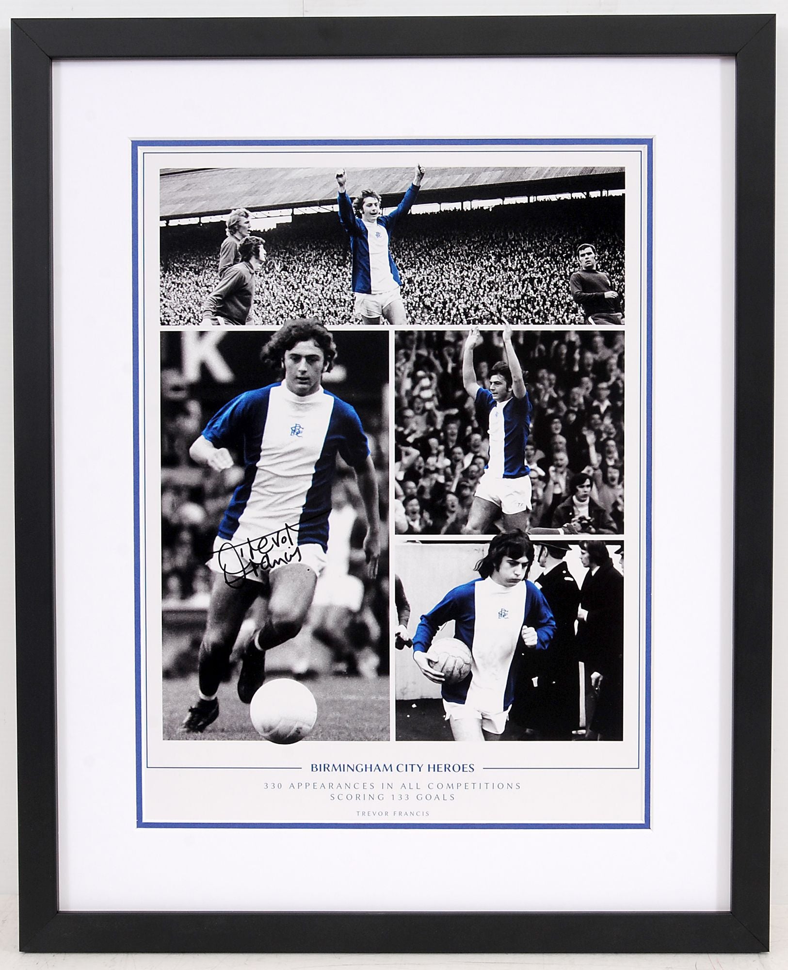 Trevor Francis Framed and Signed Montage! Exclusive to CSM UK