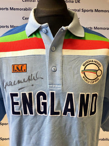 Graeme Hick, Game Worn, Hand Signed England World Cup 1992 Shirt