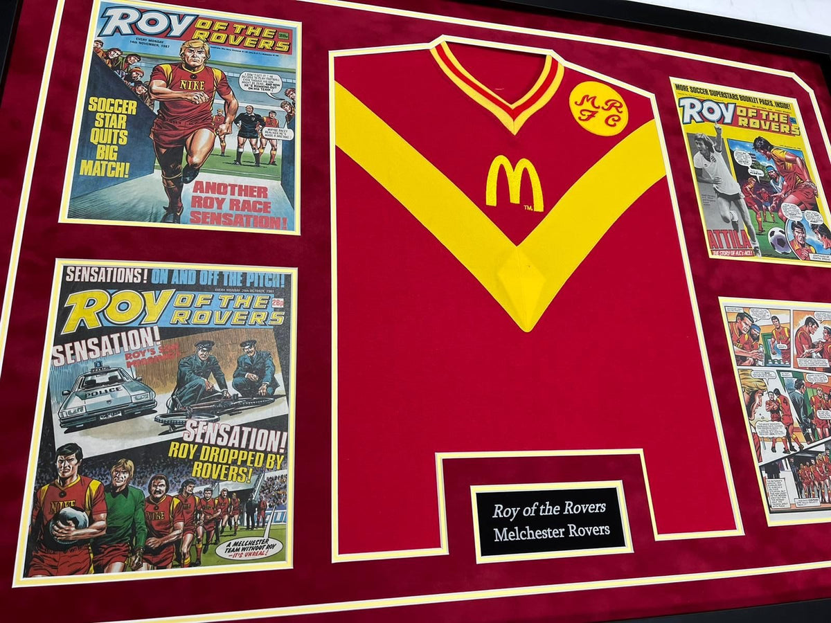 * NEW * Roy of The Rovers Bespoke Frame Central Sports Memorabilia UK