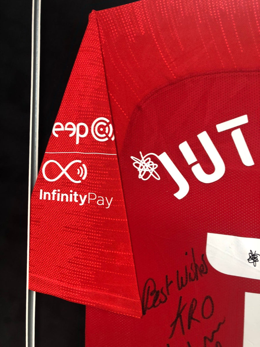 Lukas Jutkiewicz Birmingham City Framed and Signed Shirt Superb