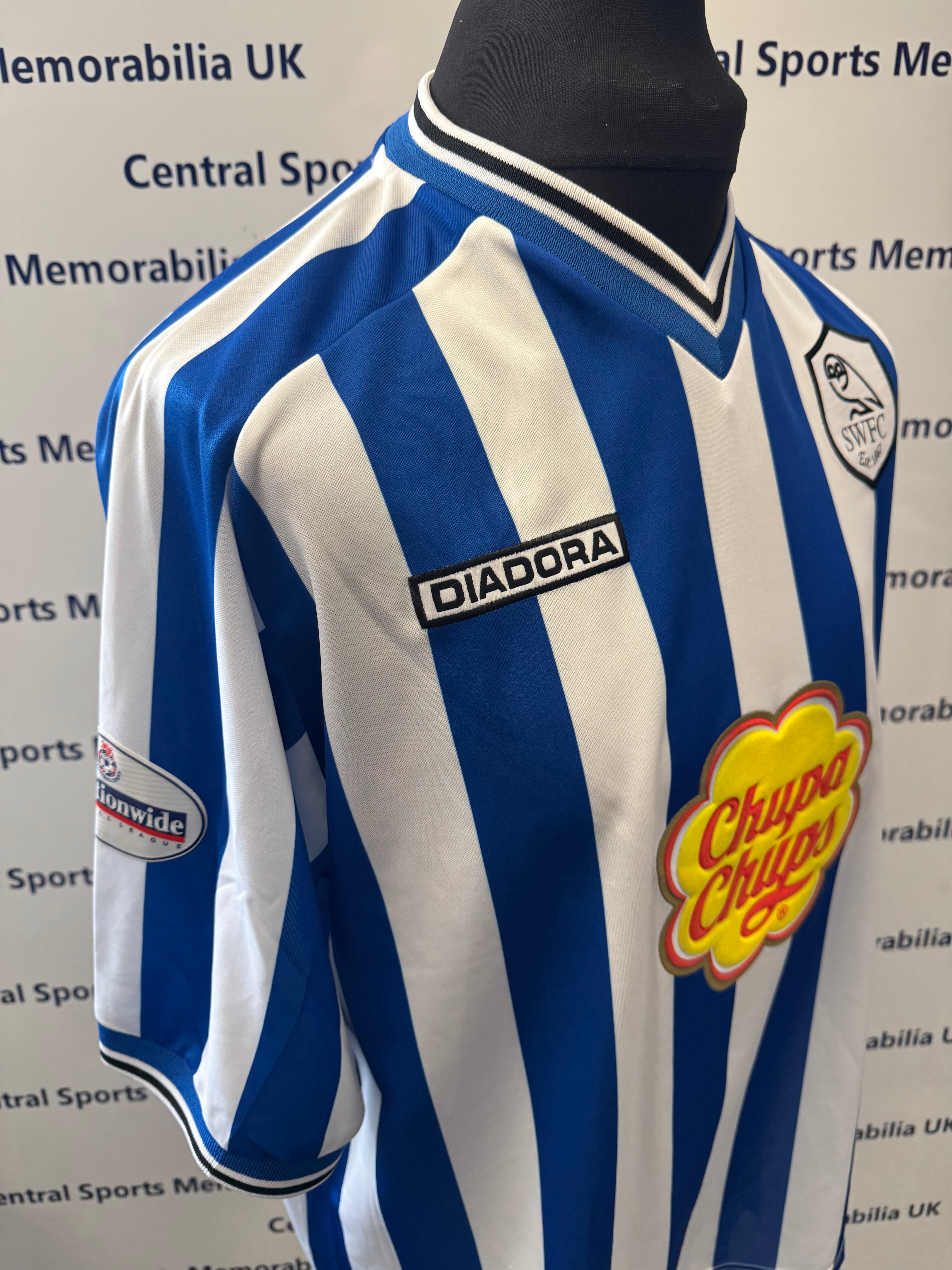 Sheffield Wednesday Match Worn Shirt 2001-2002 - Andy Hinchliffe