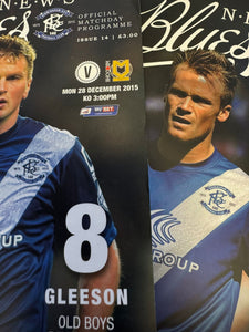 Birmingham City Programmes Home & Away 2015-2016