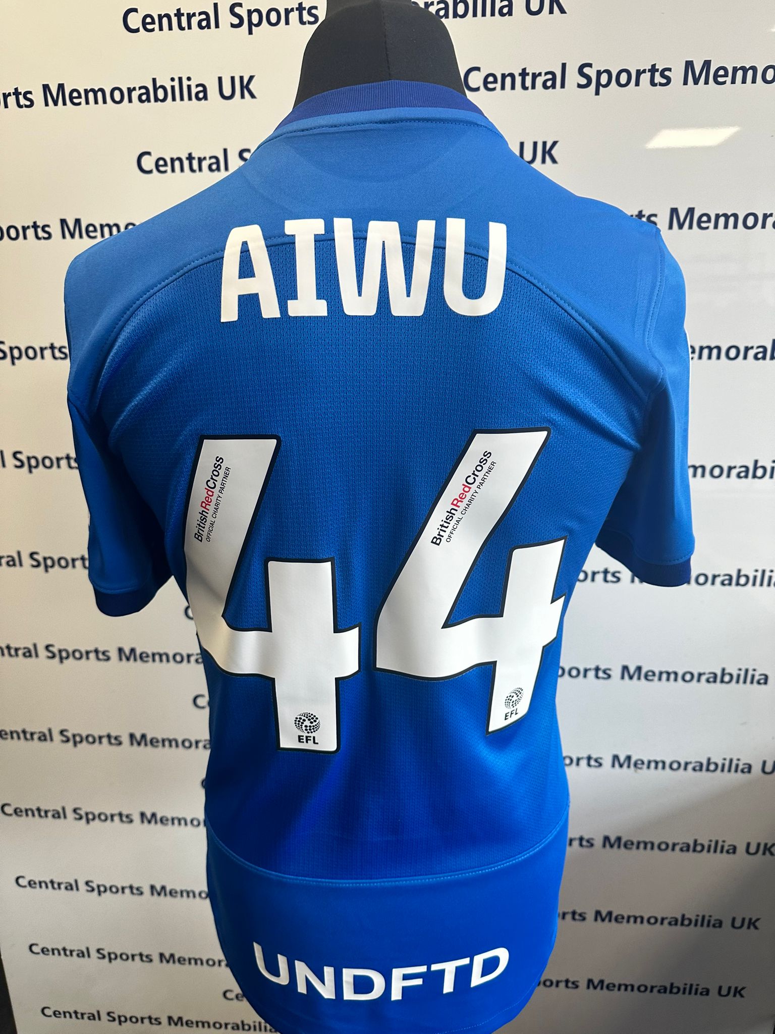 Emanuel Aiwu Match Worn Home Birmingham City Shirt 2023-2024 Season