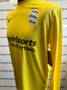 TO CLEAR! Birmingham City Goalkeeper Shirt - Size Large Adult - Player Issue