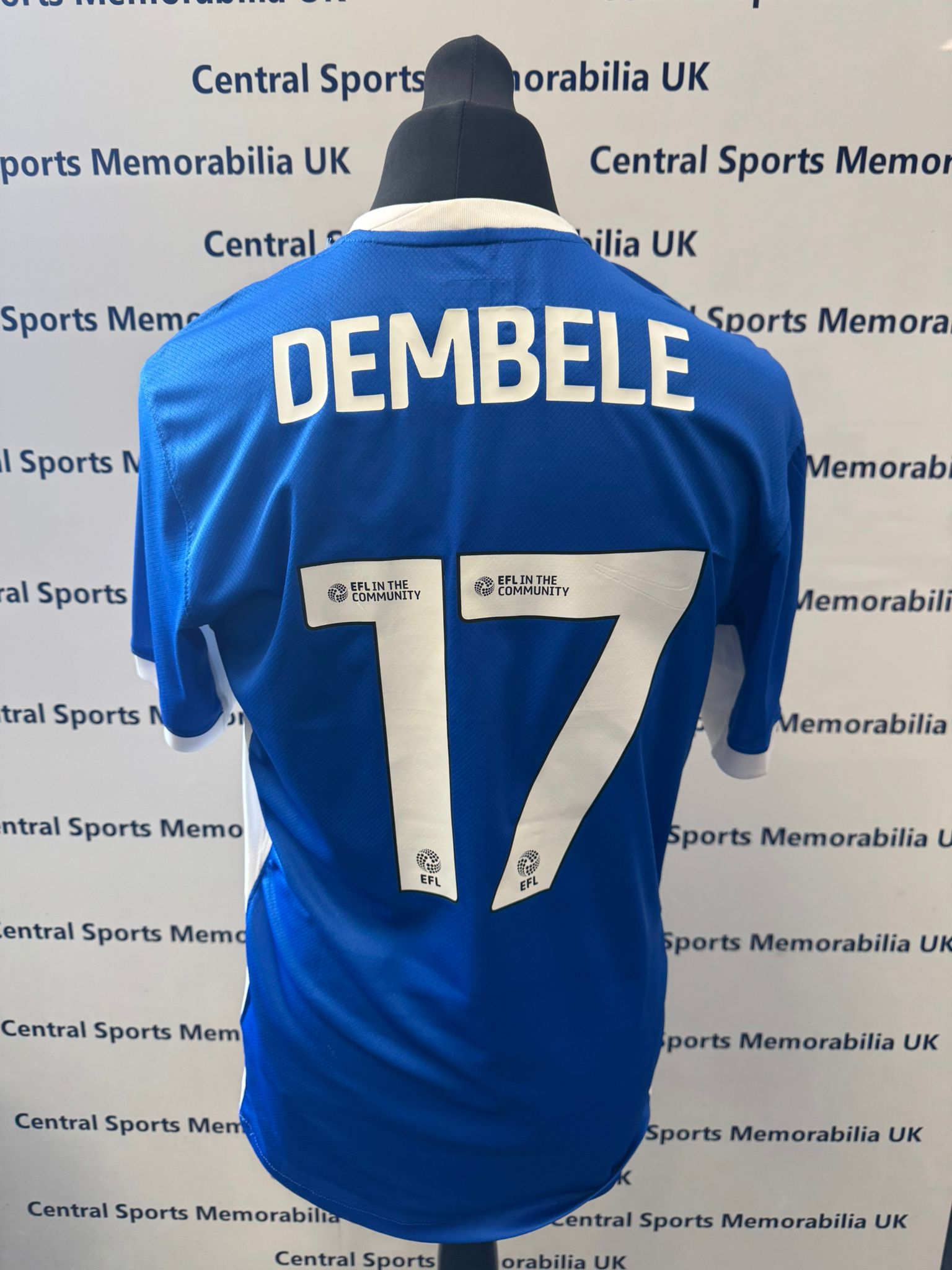Siriki Dembele Match Issue Birmingham City Shirt 2024-2025