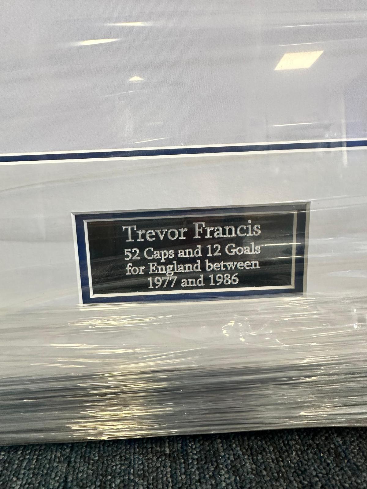 REDUCED! Signed and Framed Trevor Francis England Shirt