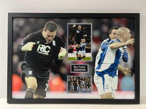 Ben Foster Signed 2011 Carling Cup Man of the Match Frame - One off frame