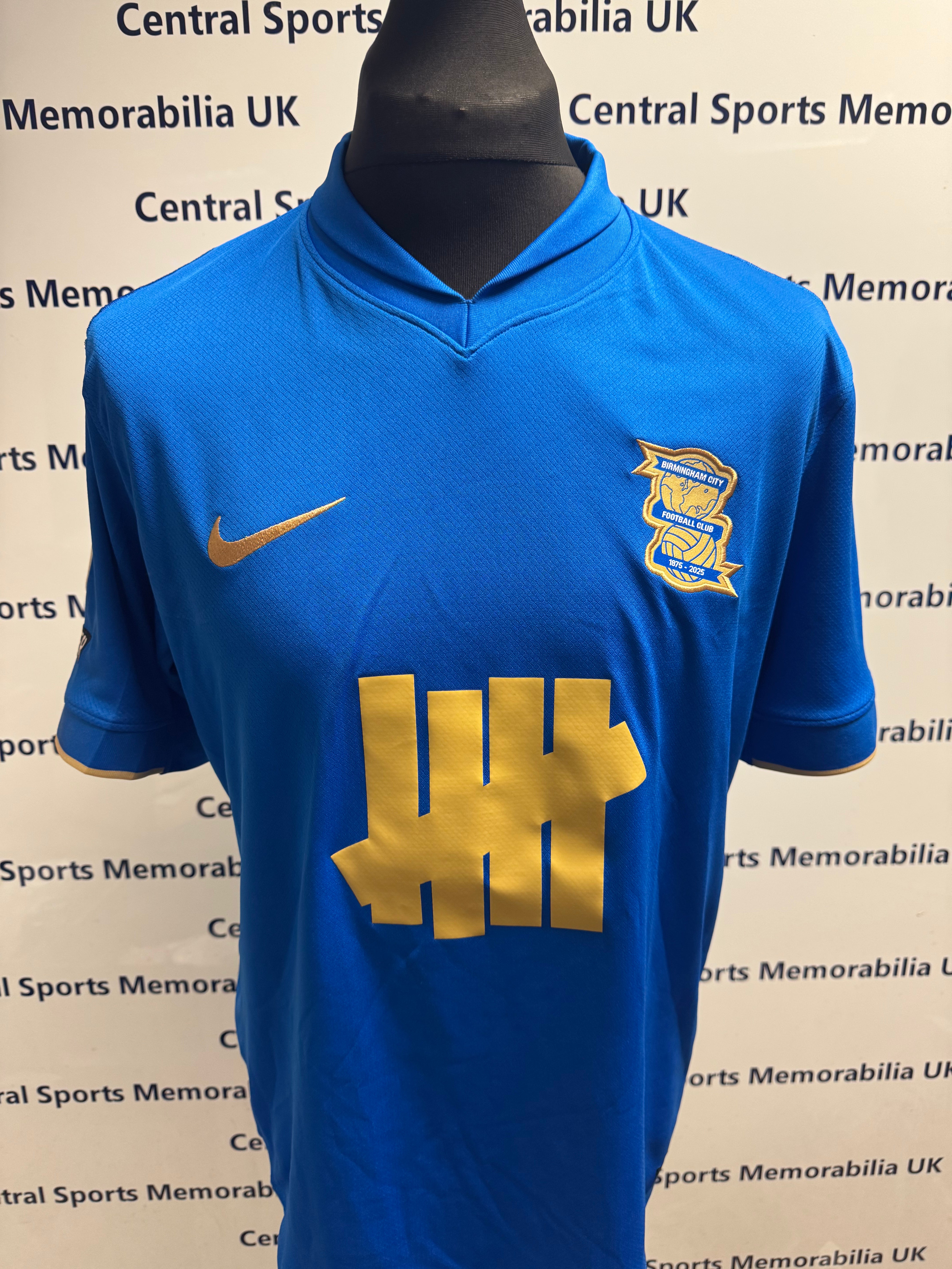 George Hall Birmingham City 2025-2026 Match Issue / Prepared Shirt - Home