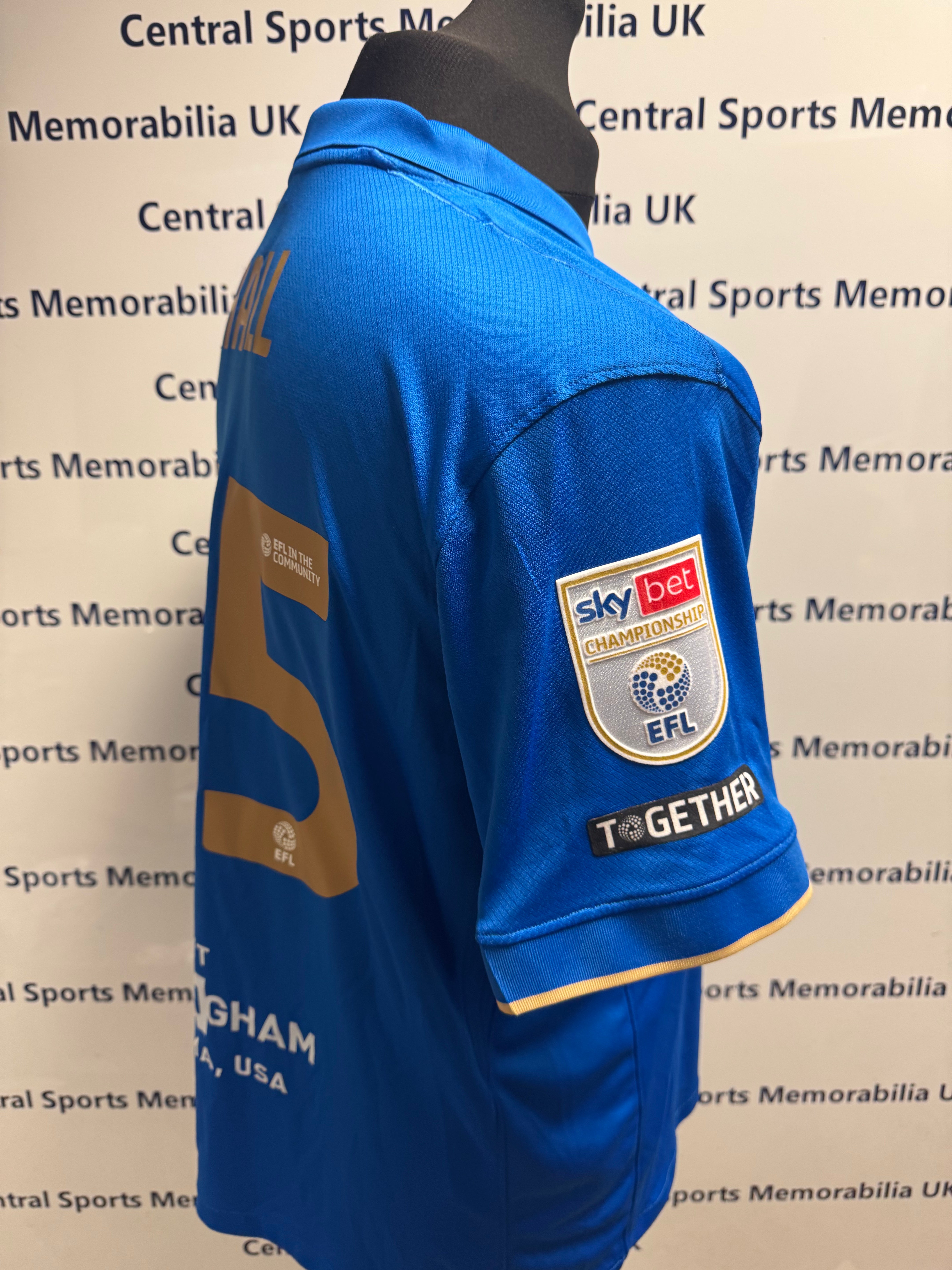 George Hall Birmingham City 2025-2026 Match Issue / Prepared Shirt - Home