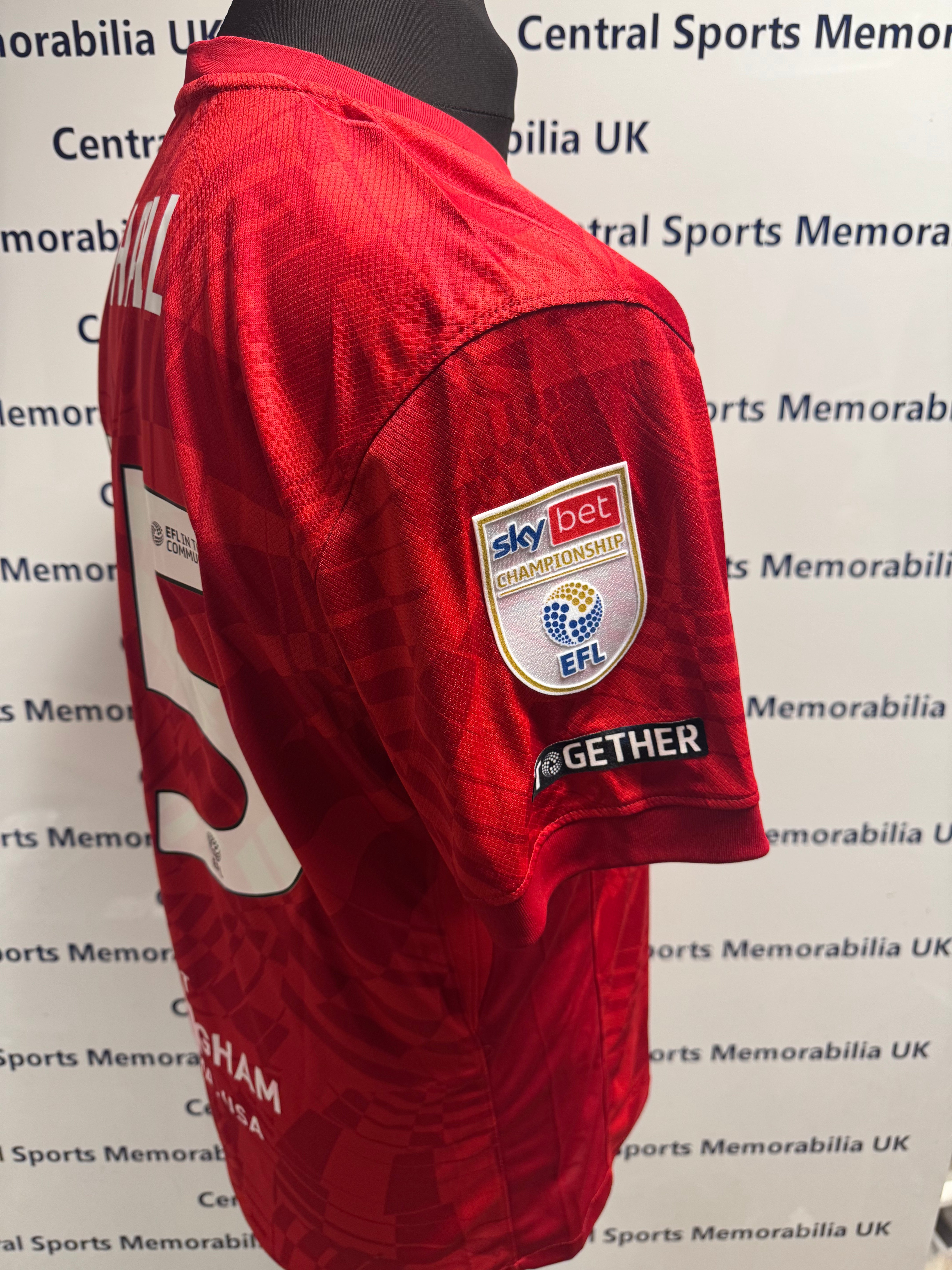 George Hall Birmingham City 2025-2026 Match Issue / Prepared Shirt - Away