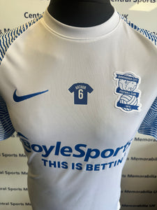 George Hall Birmingham City Match Issue Shirt v Preston  21 January 2023