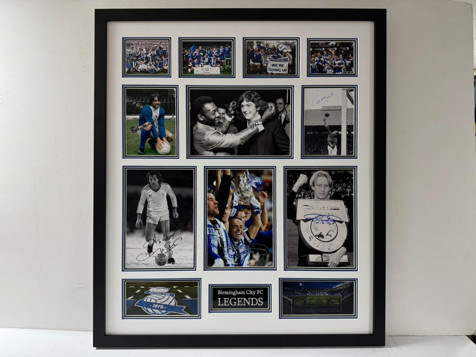 Birmingham City FC - LEGENDS Frame - A one off frame signed by 6 Blues legends