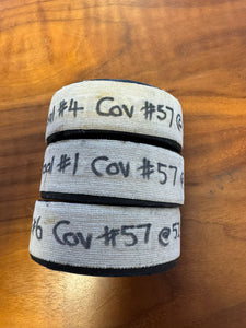 Chris Bruton 3 hat trick pucks from 2015-2016 play off Semi Final, all signed and taped