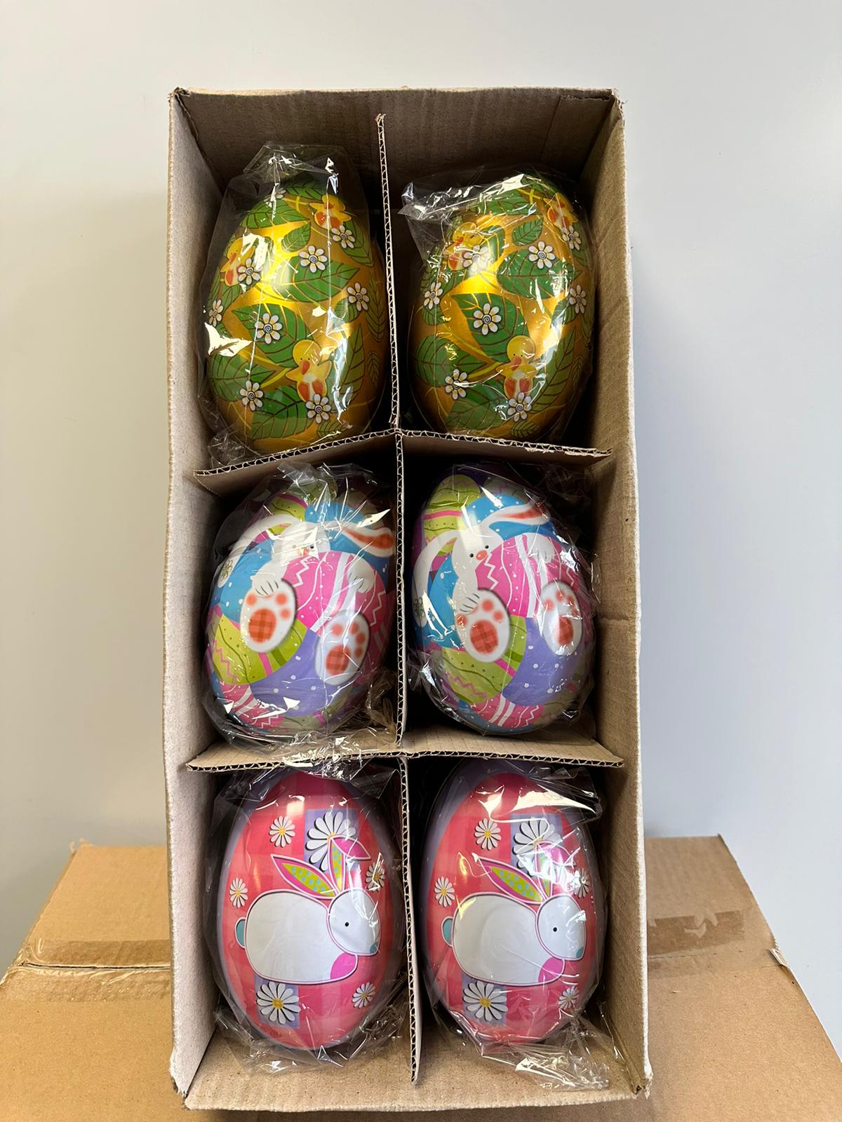 Box of 6 Easter Egg Tins! £10 for 6.  BARGAIN / TO CLEAR