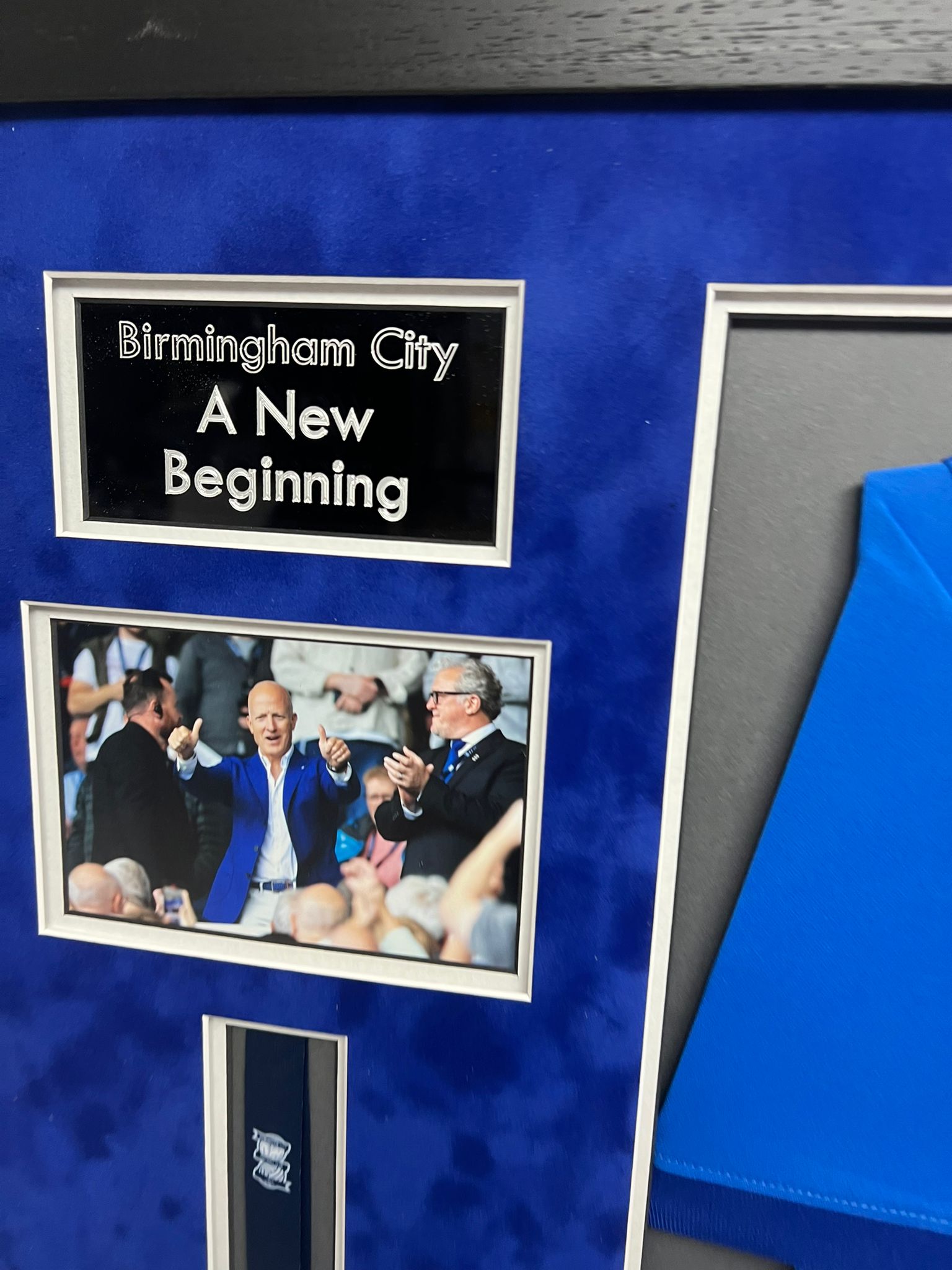 Birmingham City "A New Beginning" Frame including a signed match worn Lukas Jutkiewicz shirt