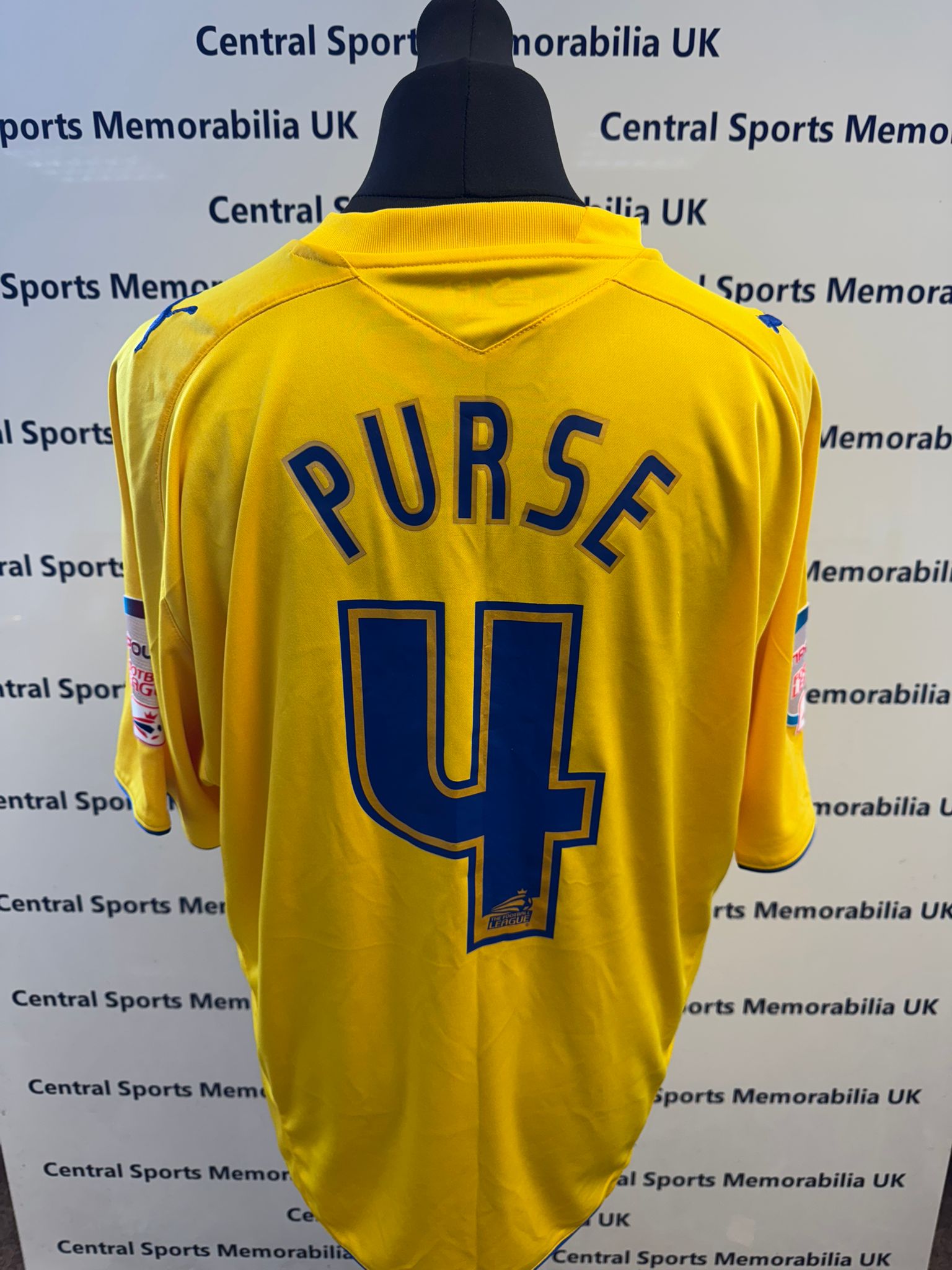 Sheffield Wednesday Match Worn Football Shirt 2009/2010: Darren Purse with COA