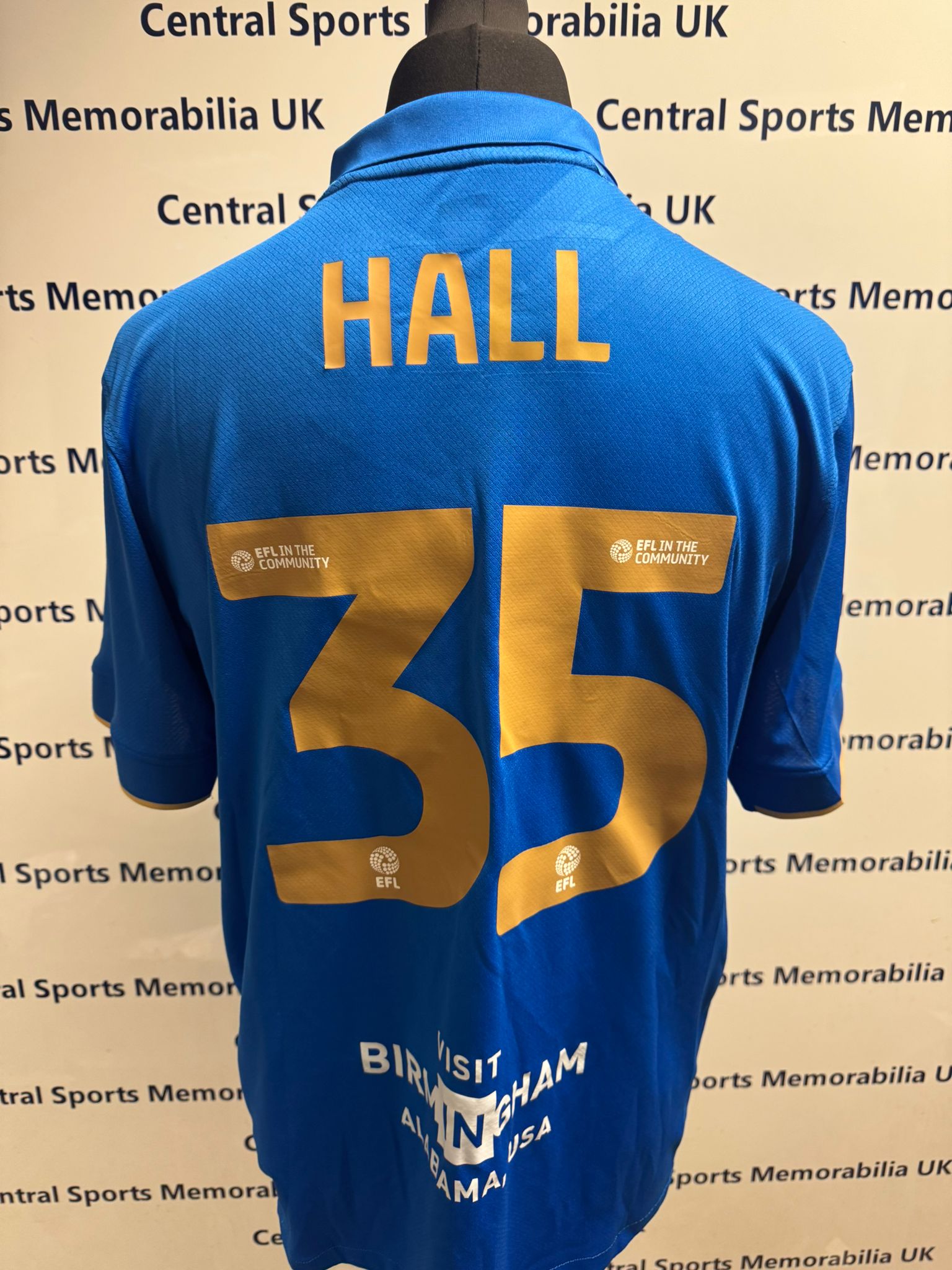 George Hall Birmingham City 2025-2026 Match Issue / Prepared Shirt - Home