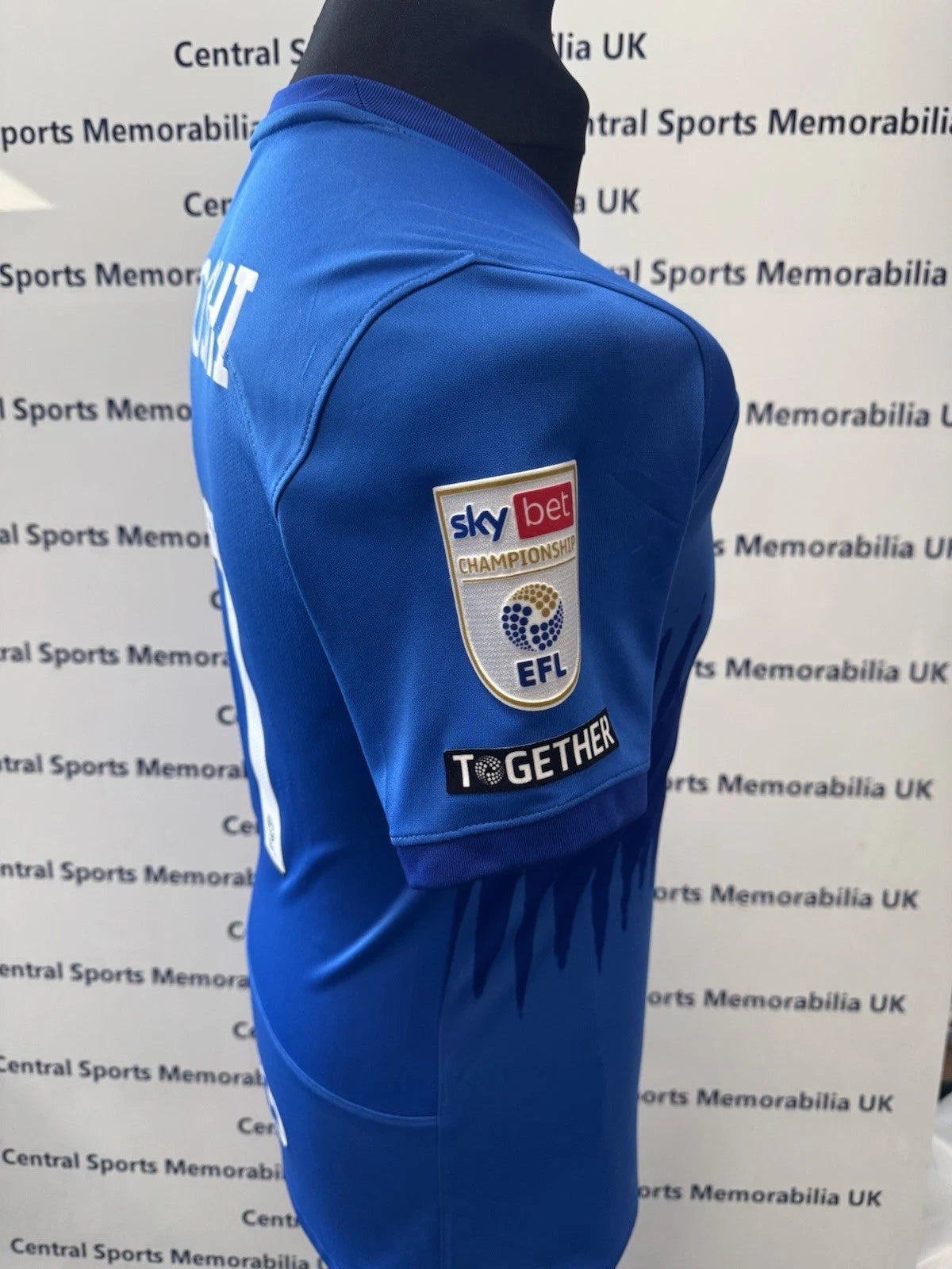 KOJI MIYOSHI BIRMINGHAM CITY MATCH WORN POPPY FOOTBALL SHIRT 04/11/23