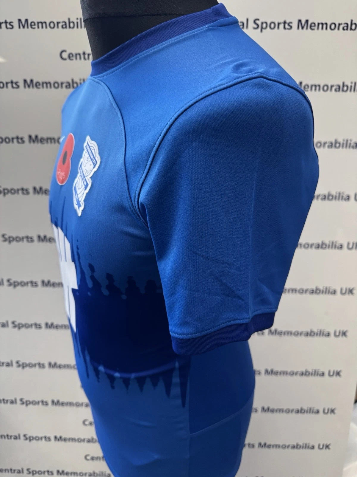 KOJI MIYOSHI BIRMINGHAM CITY MATCH WORN POPPY FOOTBALL SHIRT 04/11/23