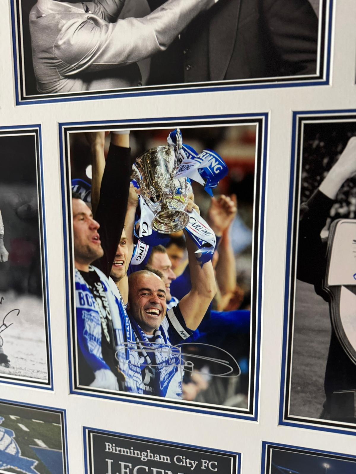 Birmingham City FC - LEGENDS Frame - A one off frame signed by 6 Blues legends