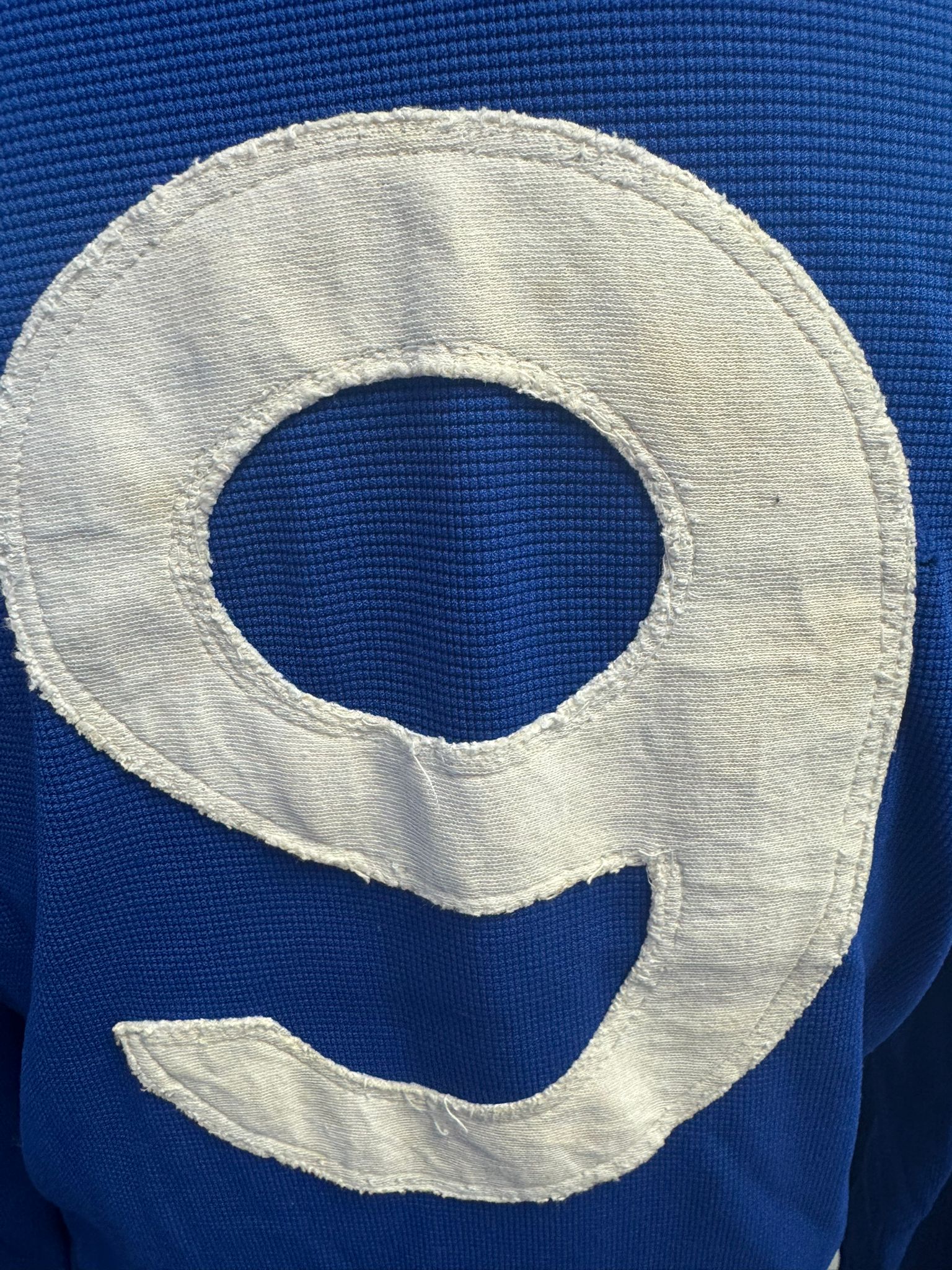 1975-1976 Match Worn Birmingham City Original 'Penguin' Shirt - Long sleeve number 9