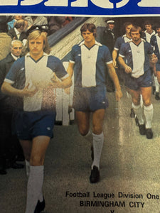 1975-1976 Match Worn Birmingham City Original 'Penguin' Shirt - Long sleeve number 9