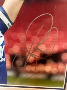 Stephen Carr Carling Cup signed Birmingham City frame. On the pitch!