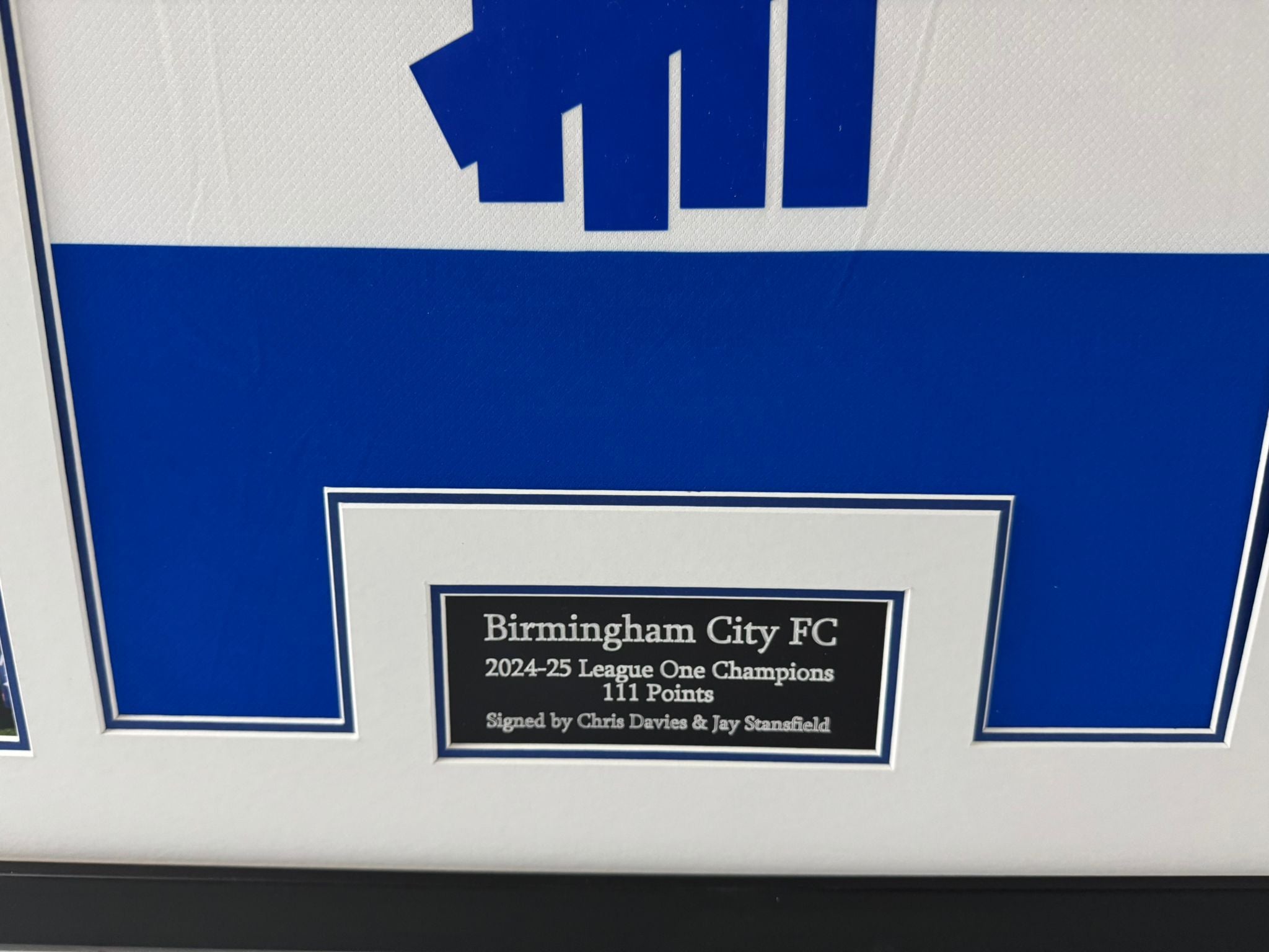 Birmingham City RECORD BREAKERS frame, signed by Chris Davies and Jay Stansfield - 4 options