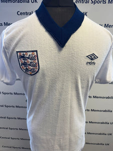 Trevor Francis Match Worn and Signed England Shirt