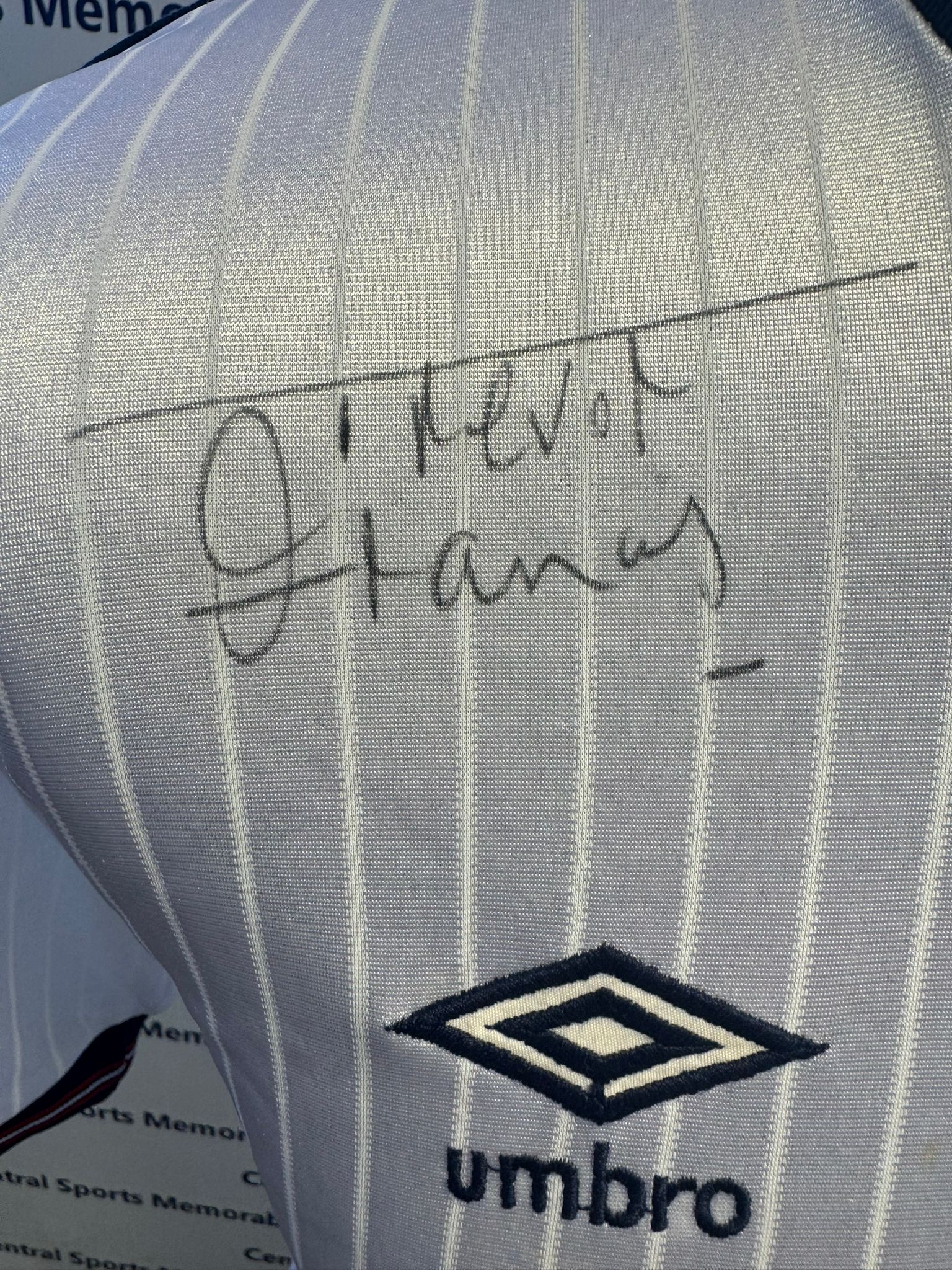 Trevor Francis Match Worn and Signed England Shirt