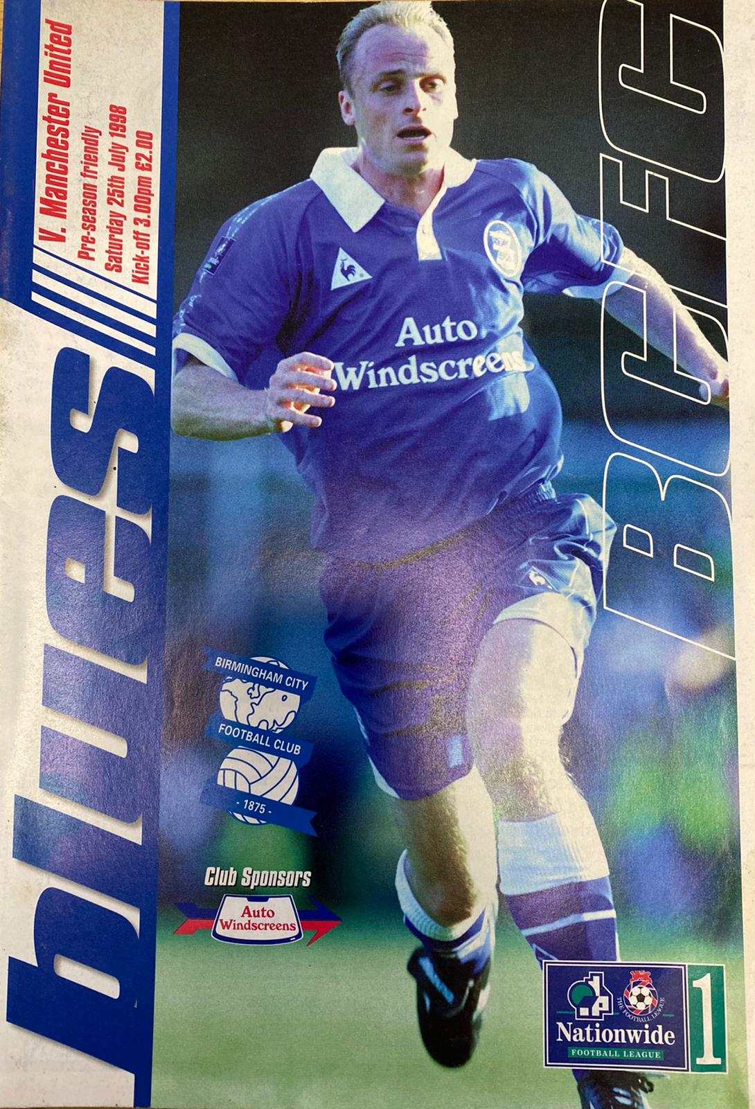Birmingham City Programmes Home and Away - Season 1998-99