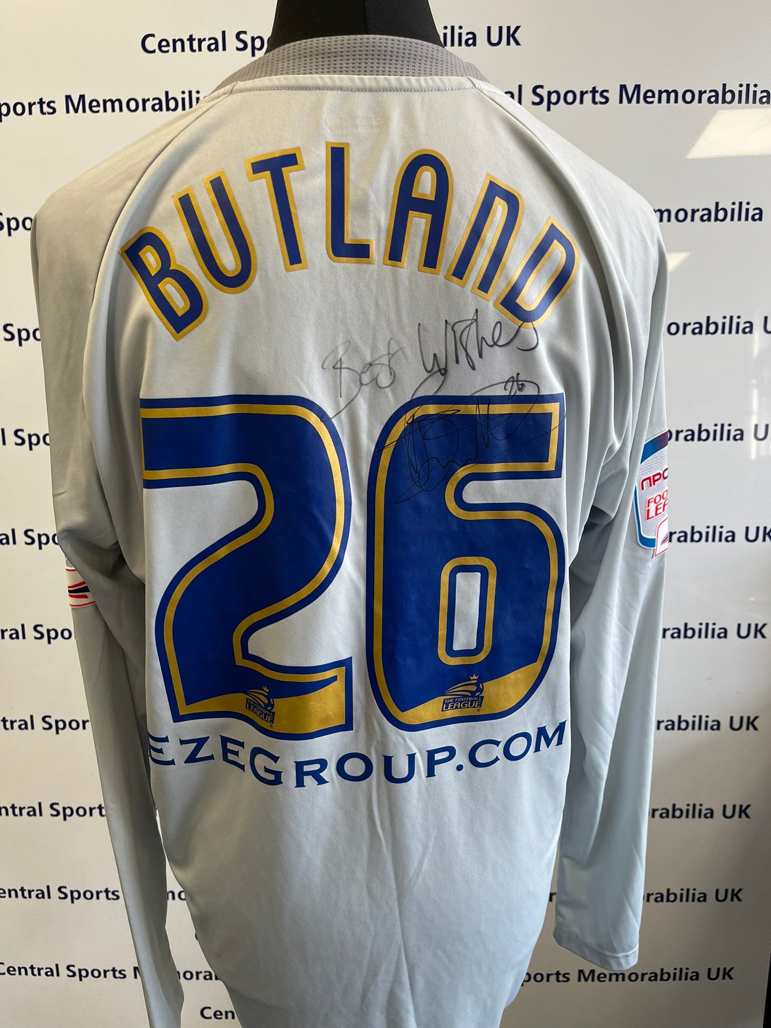 Jack Butland Signed Match Worn Birmingham City Shirt