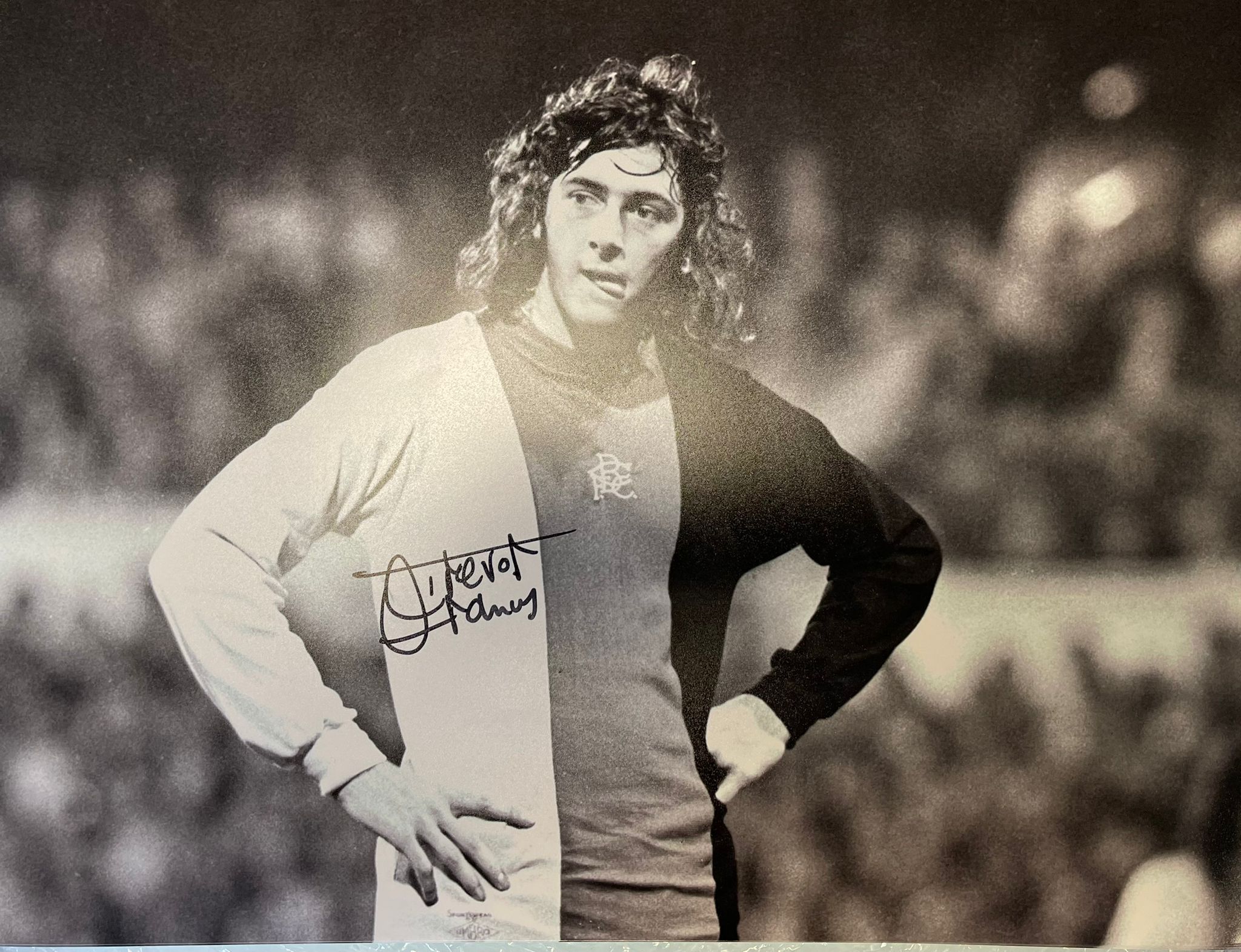 Trevor Francis Signed 16 x 12" Photo / Black and White