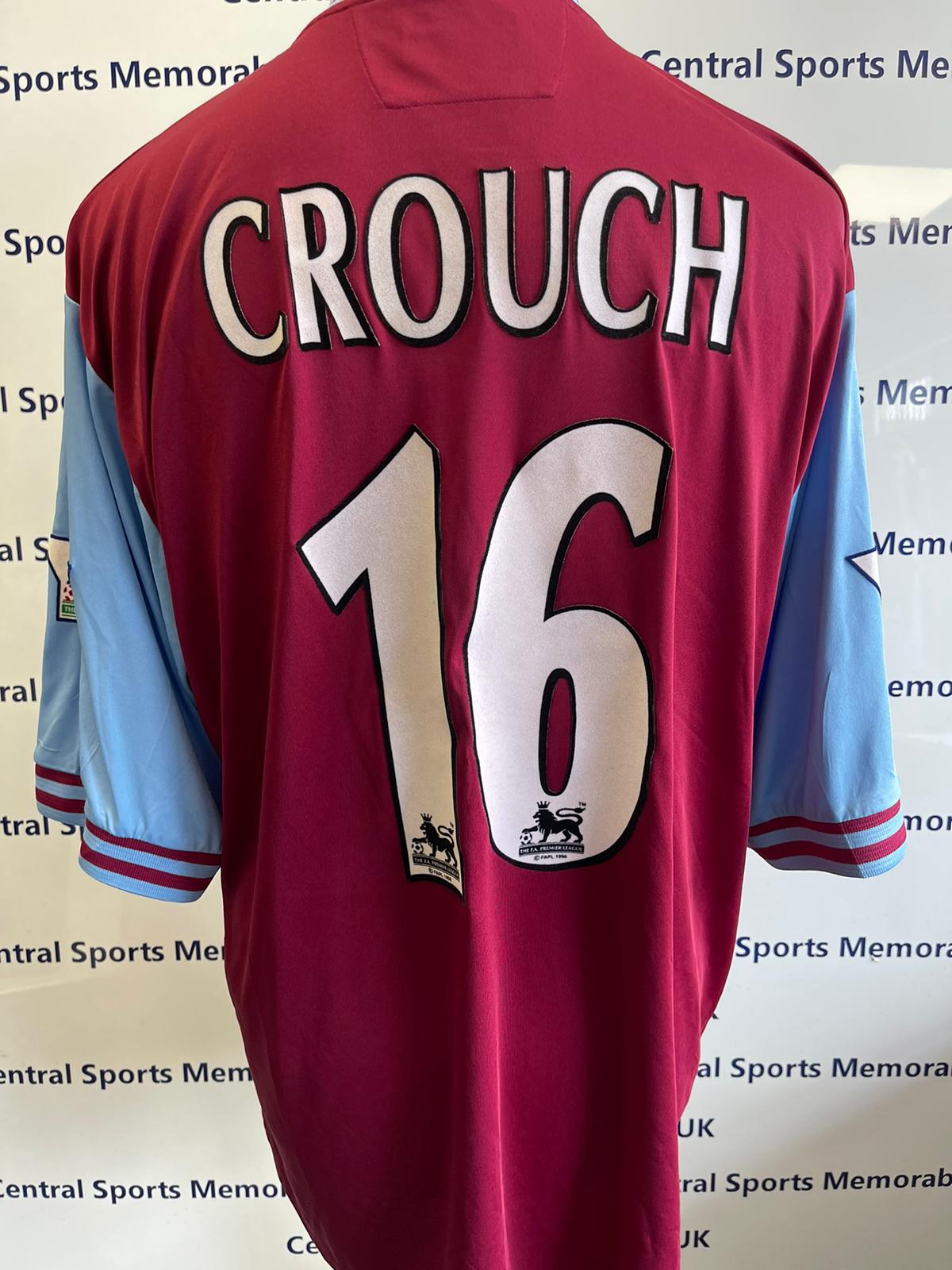 Aston Villa Peter Crouch Match Worn Shirt 2002-2003 * REDUCED *