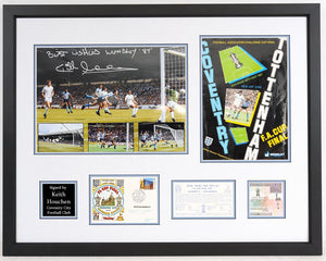 * NEW * Signed and Framed Keith Houchen Coventry City 1987 FA Cup Winners