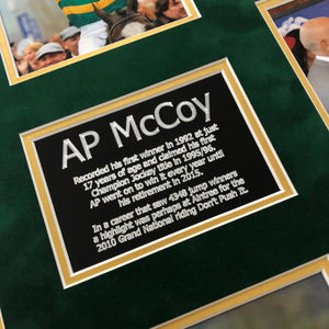 AP McCoy Career Signed Frame