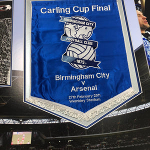 Original Birmingham City Pennant Carling Cup Frame - Superb