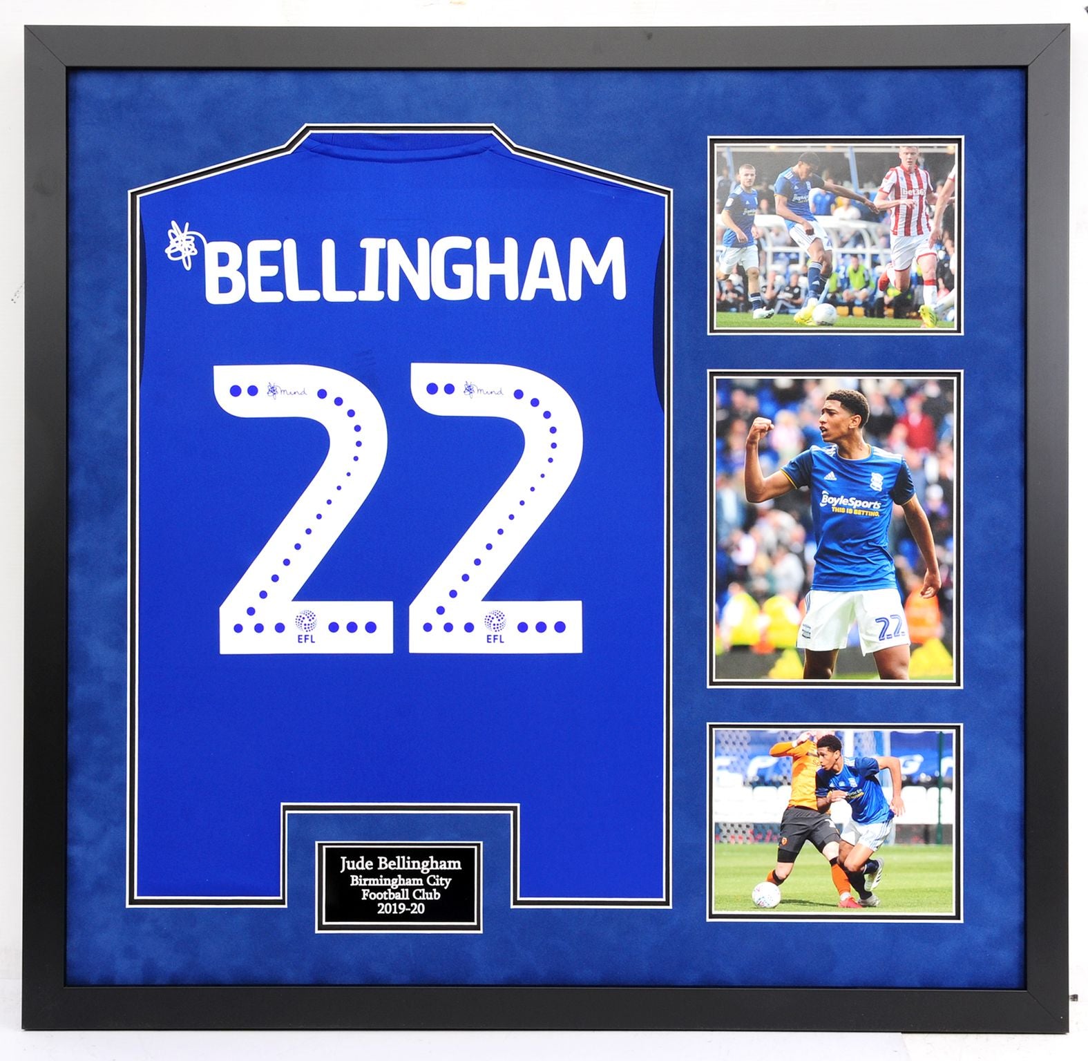 Jude Bellingham Birmingham City FC 2019-2020 Frame - NOT SIGNED