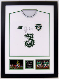 Ciaran Clark Signed and Framed Ireland Shirt - with fully signed COA