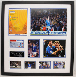 Birmingham City Play Off Celebration Frame 2002 - Signed by Darren Carter, Martin Grainger and Captain Jeff Kenna