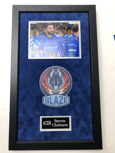 Steven Chalmers - Coventry Blaze 2015 Play Off Winner Signed Frame