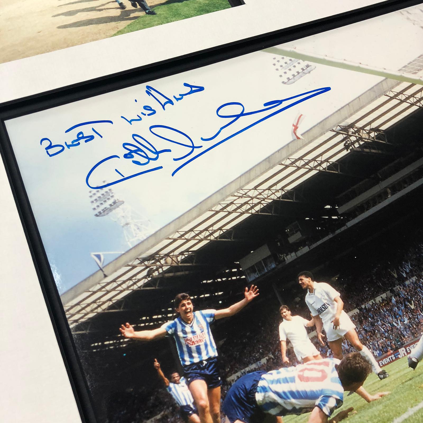 Coventry City 1987 FA Cup Celebration signed by Keith Houchen with COA