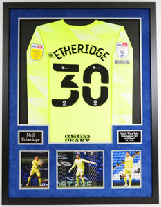 Neil Etheridge Birmingham City Match Worn Unwashed Framed Shirt v Millwall 28/11/20