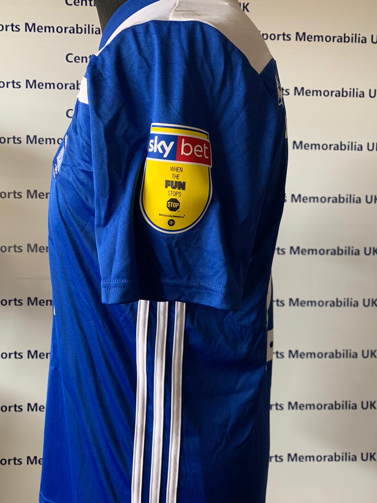 Gary Gardner Match Issue Shirt vs Derby 19/04/19 - Rare - Geoff Horsfield Foundation Sponsor