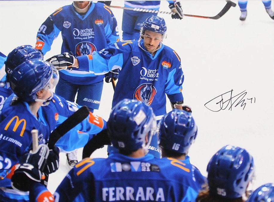 * SALE * Tristan Keck Coventry Blaze Ice Hockey Signed Photo with COA - Free Delivery