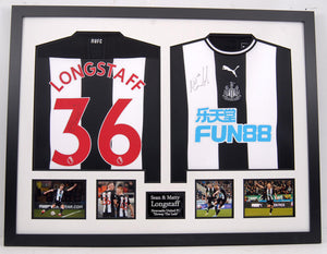 Sean and Matty Longstaff Newcastle United Signed Frame "Howay The Lads"