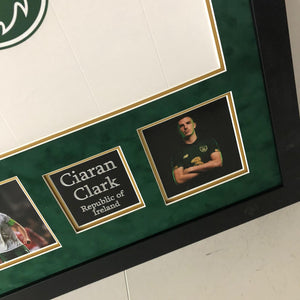 Ciaran Clark signed and framed Ireland Shirt - with fully signed COA