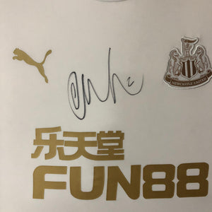 Ciaran Clark Signed and Framed Newcastle United Training Shirt - with full COA